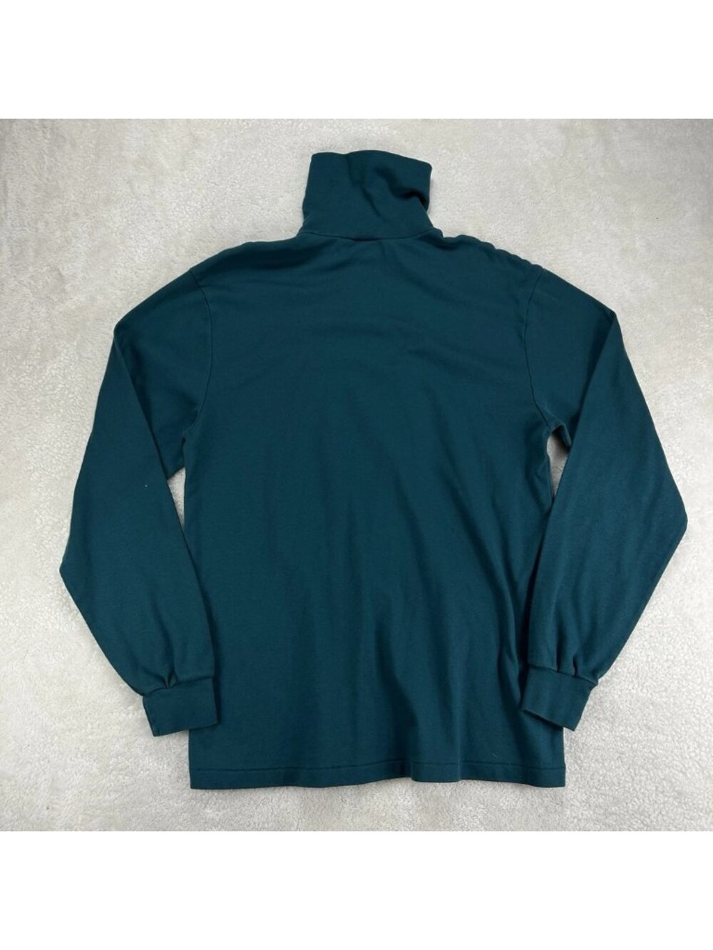 Vintage‎ Eddie Bauer Turtleneck Tall XL Men’s 100% Cotton Dark Green Made In USA